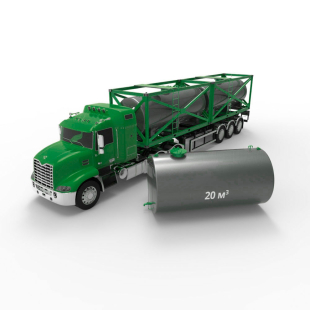 Резервуар (емкость) РГД (РГСД) 20 м3 горизонтальный стальной двустенный