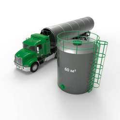 Фото резервуара (емкости) вертикального стального РВС 60 м3 Резервуар (емкость) вертикальный стальной РВС 60 кубов