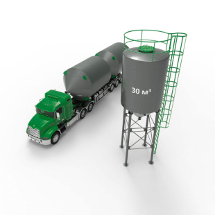 Силос 30 м3 (39 тонн) с конусным дном