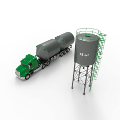 Фото металлического силоса с конусным дном 45 кубов (59 тонн) Металлический силос с конусным дном 45 м3 (59 тн)