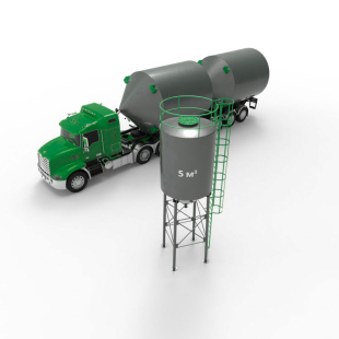 Силос 5 м3 (7 тонн) с конусным дном