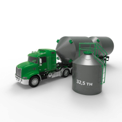 Фото металлического силоса с плоским дном 25 кубов (33 тонны) Металлический силос с плоским дном 25 м3 (33 тн)